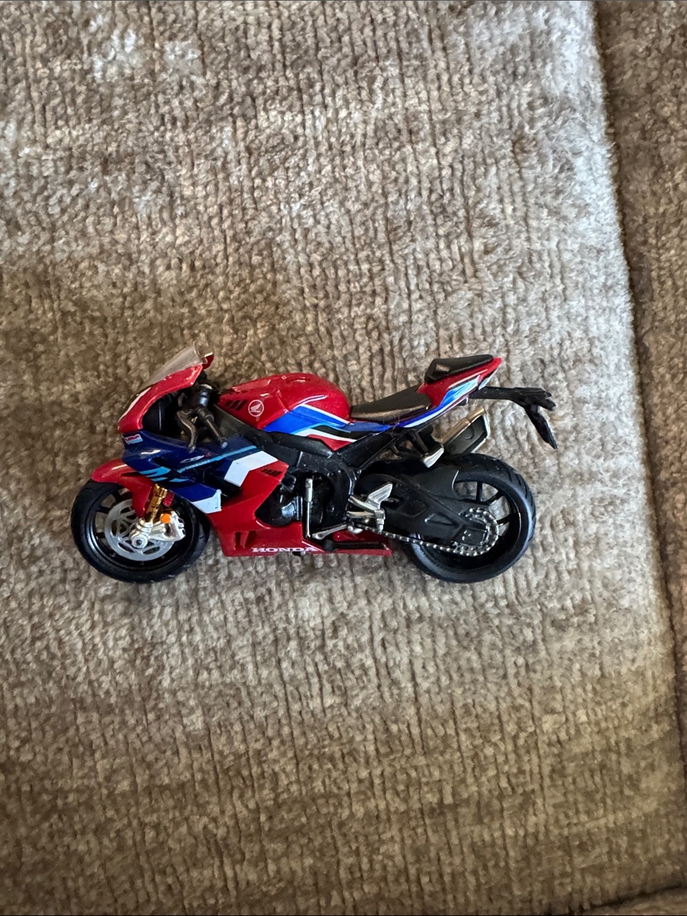 Honda Red & Blue Sport Motorcycle Toy for Kids